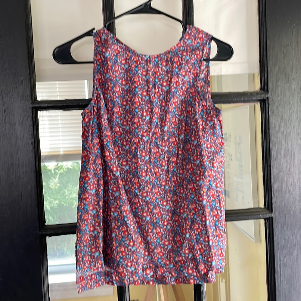 J crew sleeveless blouse